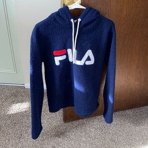 FILA fuzzy hoodie